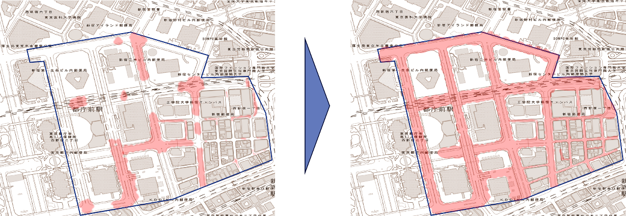 Street coverage expanded from 33% to 99% after installing the repeaters.